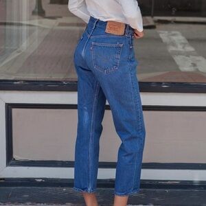 Levi's 501 Straight Leg Blue Jeans